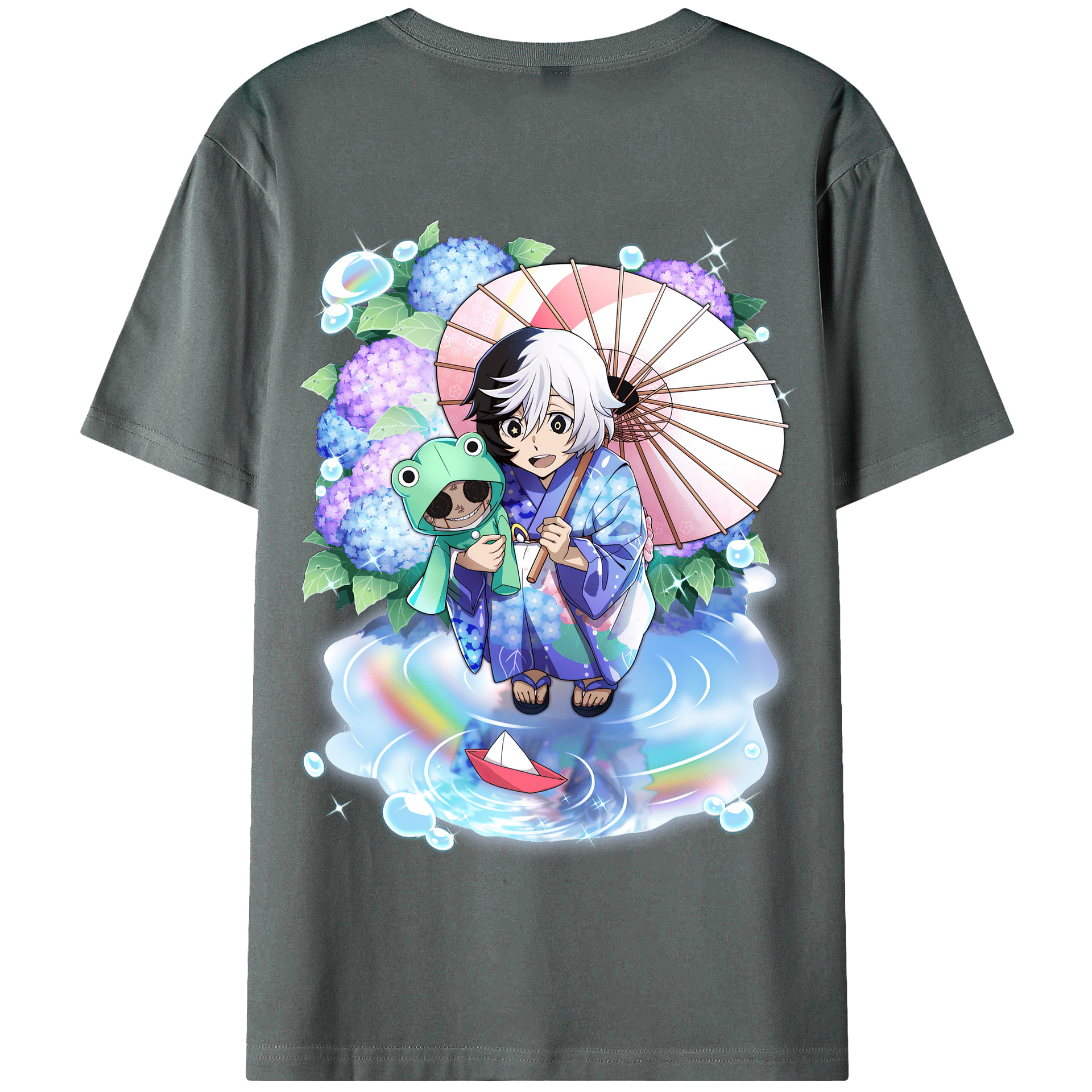 （画像用） 文豪ストレイドッグス Bungo Stray Dogs 綿100％半袖Tシャツ（背面プリント）